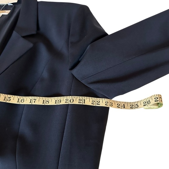 NWT TALBOTS WOOL BLEND NAVY THEEE BUTTON BLAZER SIZE 18 - Picture 10 of 13